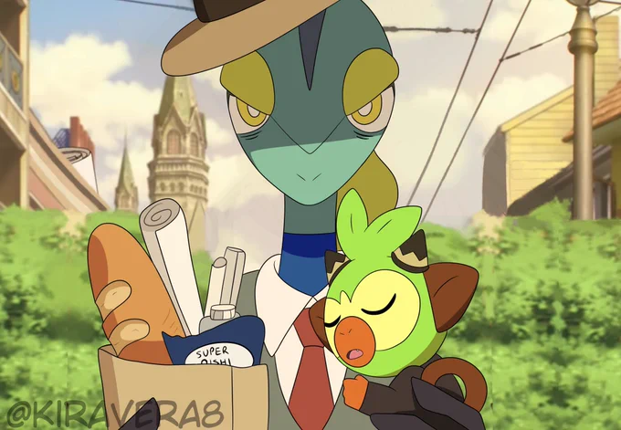hopping on the [ SPY x FAMILY x POKEMON ] AU with some redraws :> 