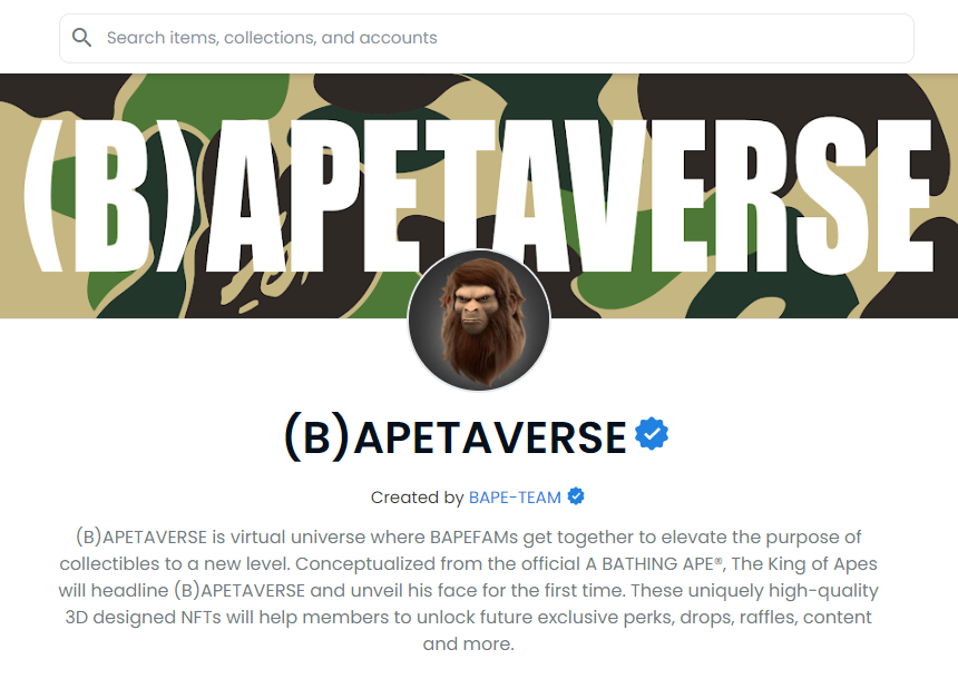 Hi BAPEfam,

Glad both our creator account and collection were officially verified on <a href="/opensea/">OpenSea</a> ☑️

#WorldGoneBape #WGB #WorldGoneMad #WGM
