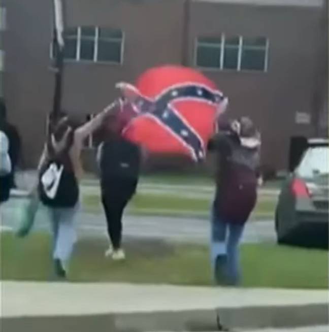 GAFollowers's tweet photo. Several Black students who were suspended for trying to protest Confederate flag displays at their school in Rome, GA have filed a federal lawsuit against their school district and its board members. https://t.co/czrKllYQW7