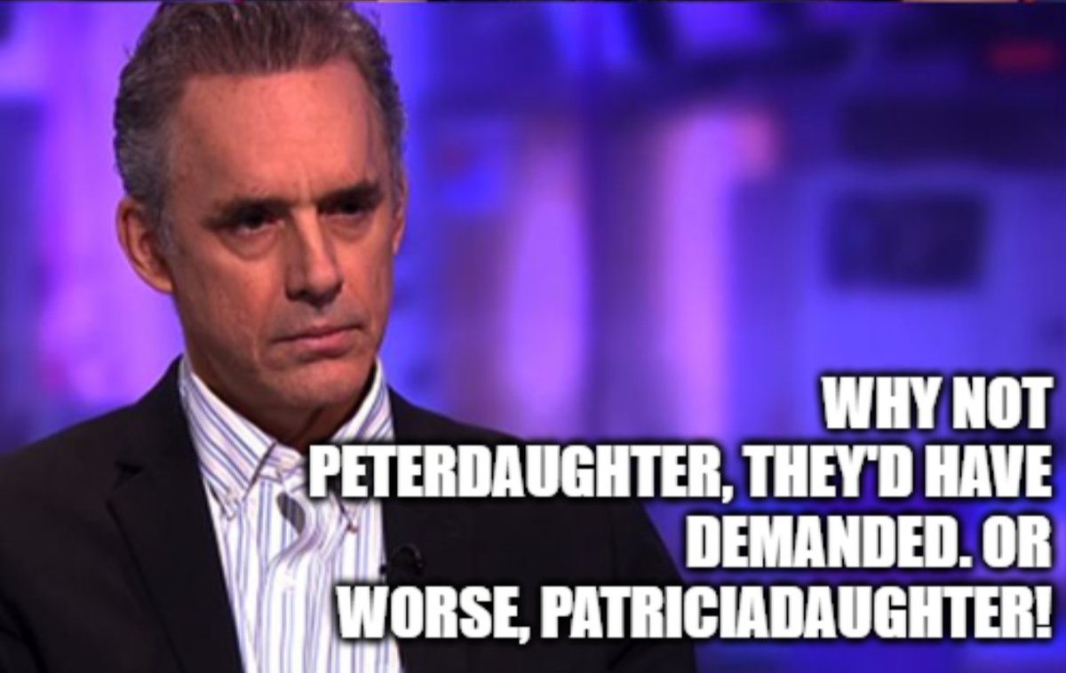 asuph's tweet photo. #JordanPetersonRealFiles #JordanPeterson #leftistCabal
Have you thought about that? https://t.co/K49CNU9JoM
