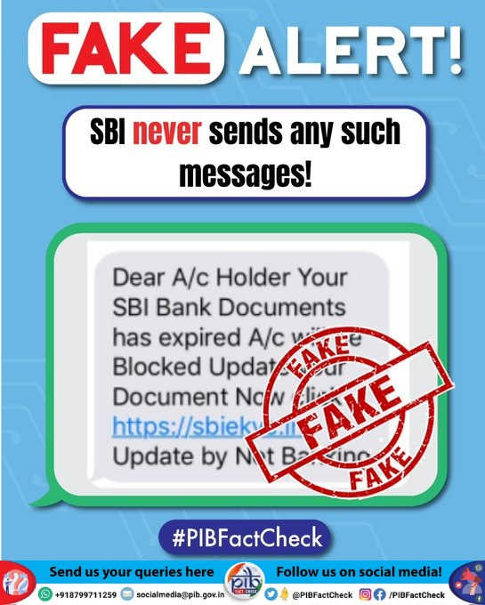 Govt warns SBI users to delete this message immediately or lose money