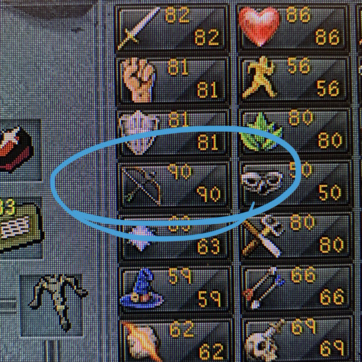 NerdLance's tweet photo. Hit 90 Range tonight sitting at ED3 😁 
#RuneScape #RS3 #RuneScape3 https://t.co/9ur5LqwP6m