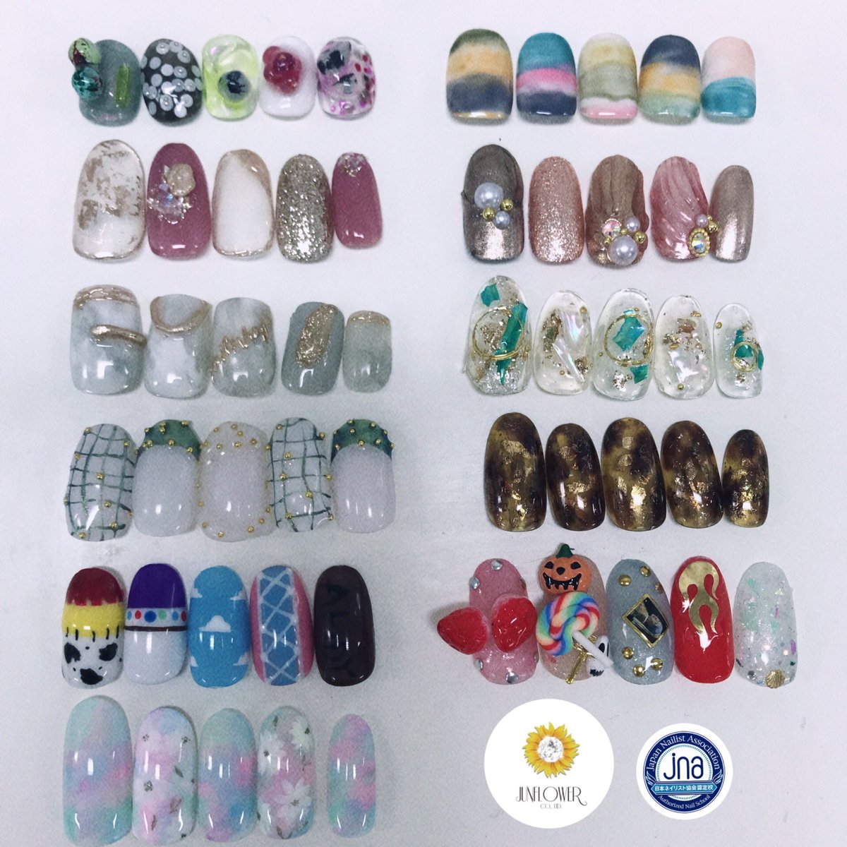JunflowerN's tweet photo. 【2月17日開講コース】
⭐️本日の授業内容⭐️サンプル作成①💅面接に持って行けそうなチップ作りをして行きましょう！

#ジュンフラワー
#junflower
#ネイル
#求職者支援訓練校 
#職業訓練校
#jna本部認定講師 #在籍
#jna認定
#ネイル検定校
#ジェル検定
#ハローワーク
#次回7月開講予定 https://t.co/D1aDOXFLA2