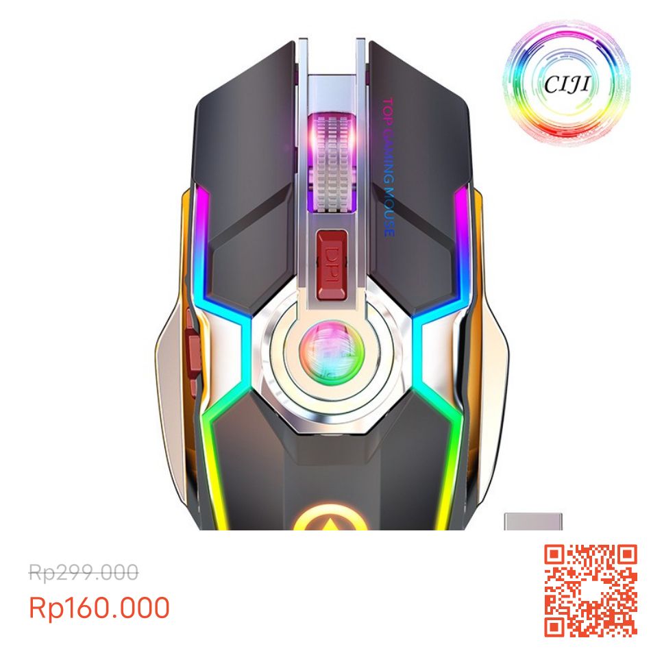 RiandaG1's tweet photo. Mouse Gaming Wireless A5 Dengan 7 Warna LED RGB Silent Mode Rechargeable 
https://t.co/ARUM93A2EF https://t.co/HC90XTz38k