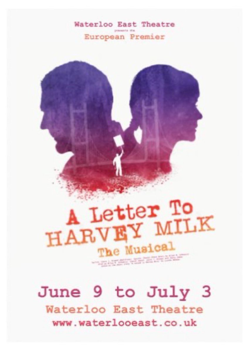 More success for our <a href="/oliviazacharia/">Olivia Zacharia</a>  who will be Musical Director for the European Premiere of A LETTER TO HARVEY MILK at London’s <a href="/WaterlooEast/">WaterlooEast Theatre 💙 🏴󠁧󠁢󠁷󠁬󠁳󠁿</a> We were already proud!