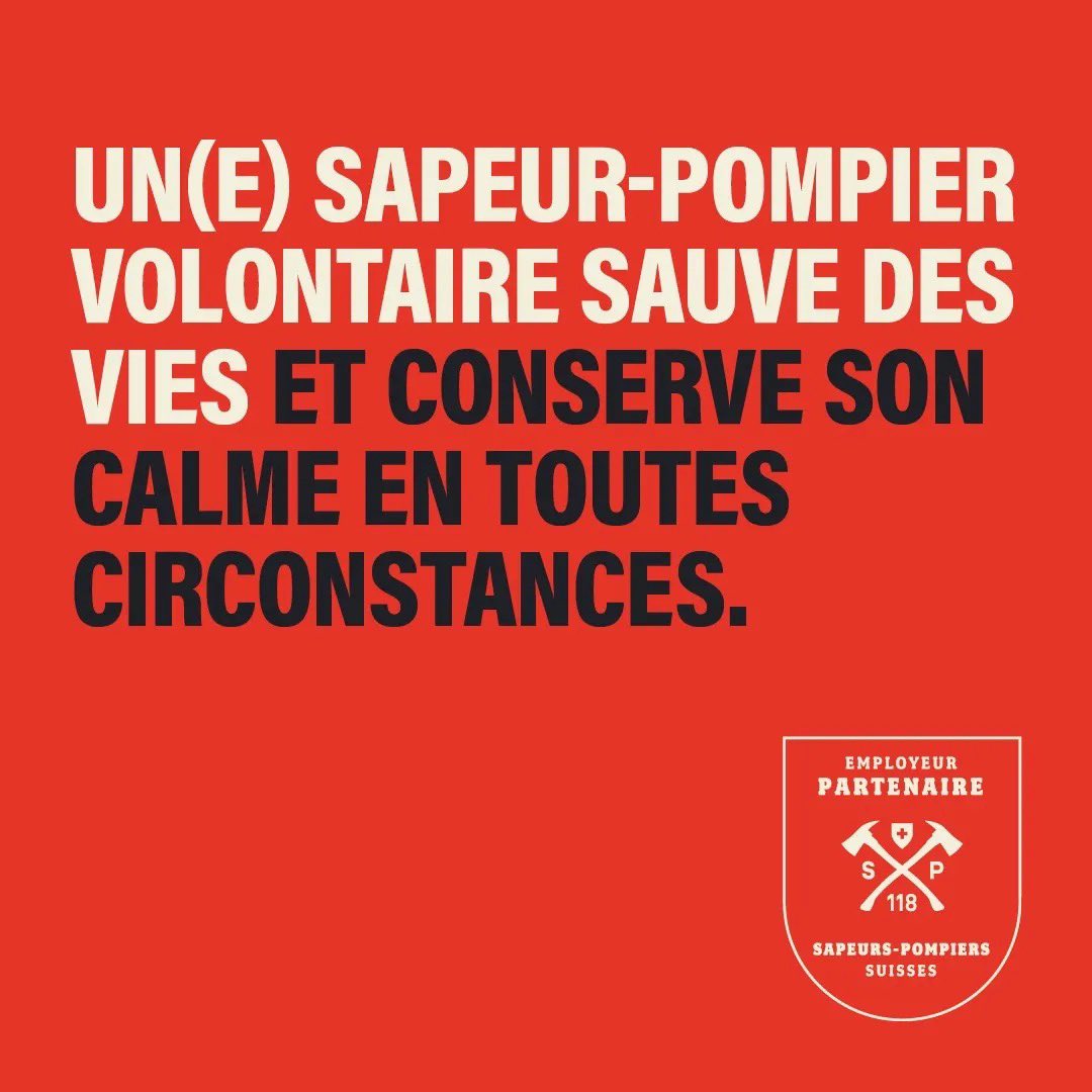 FVSP1's tweet photo. @118suisseromande SP EN ENTREPRISE // La sérénité en tout temps 🙏

Dans le cadre professionnel, la/le sapeur-pompier est ainsi à même de gérer des moments délicats pour mener ses tâches à bien et rassurer ses collègues.

#sapeurpompier #feuerwehrleute #serenité #gelassenheit https://t.co/G5PPXOS3ek