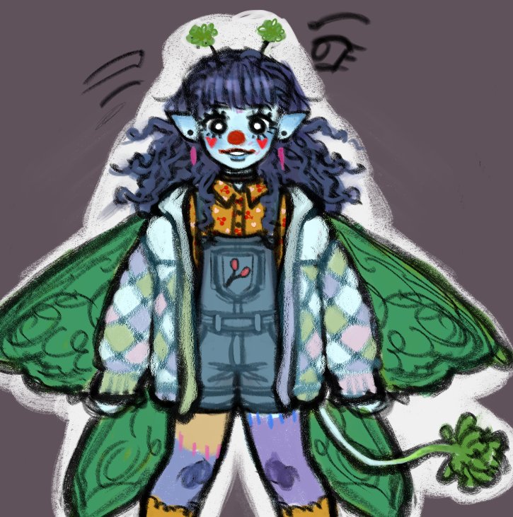 crystalfool's tweet photo. For the concept I had started just by taking my sona and giving them a clown face... https://t.co/wjw51SbpYf