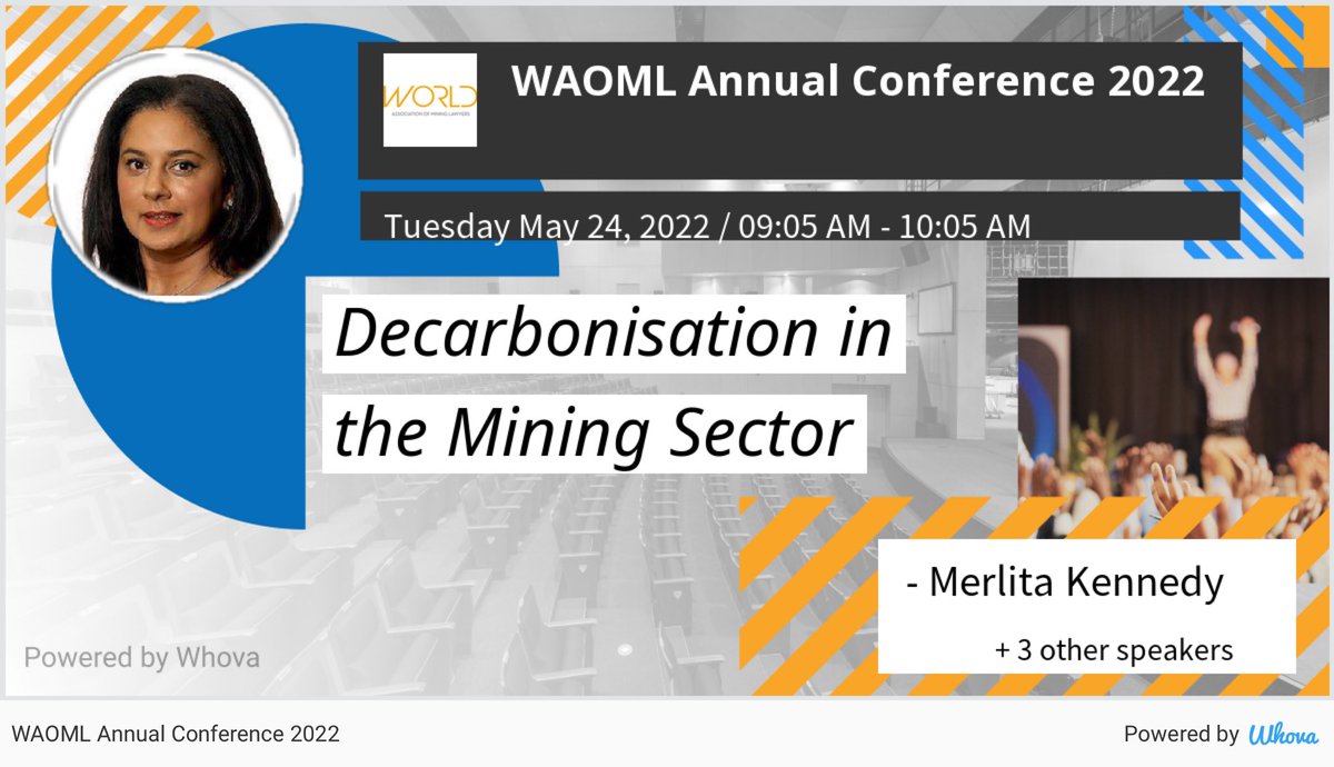 I am speaking at WAOML Annual Conference 2022. Please check out my talk if you're attending the event! #TrialSampleTwitter - via #Whova event app ⁦<a href="/webberwentzel/">Webber Wentzel</a>⁩