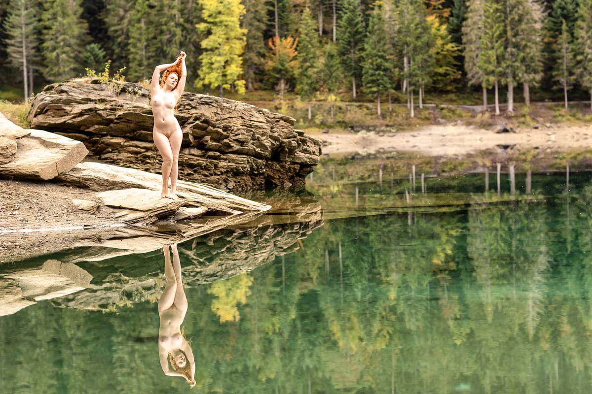 Reflections
from a trip last autumn to Lake Cauma with the absolutely wonderful <a href="/IvoryFlameModel/">Ivory Flame</a> 

#Autumn #autumncolors #swissmountains #switzerland #nature #NaturalBeauty #calm #lake
