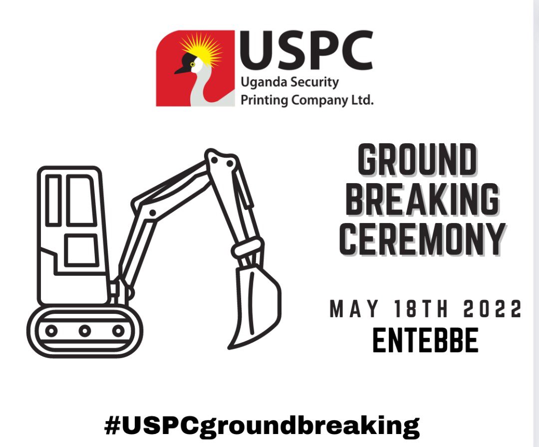 Uganda Security Printing Company was formulated as a joint venture between the government of Uganda and a Germany Consortium Veridos.
#USPCgroundbreaking 
@UgPresidency @ntvuganda @nbstv