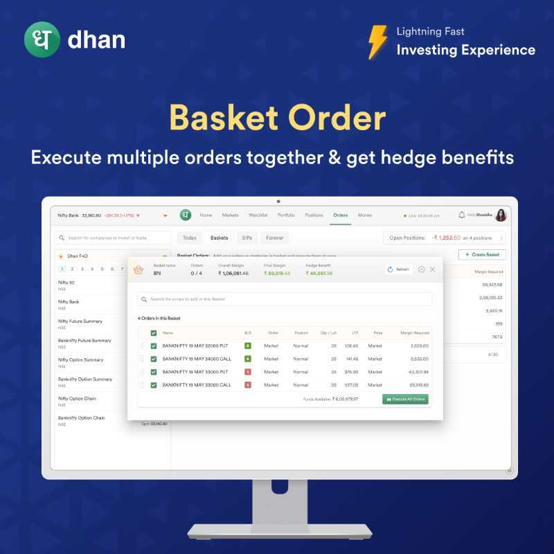 DhanHQ's tweet photo. Essentials for an Options trader 👇

⚡️ Live Market Scanners
⚡️ Instant Order Placement
⚡️ Useful tools like Rollover, Reverse, &amp; Swap

Dhan has it all, and more! Install now ✅