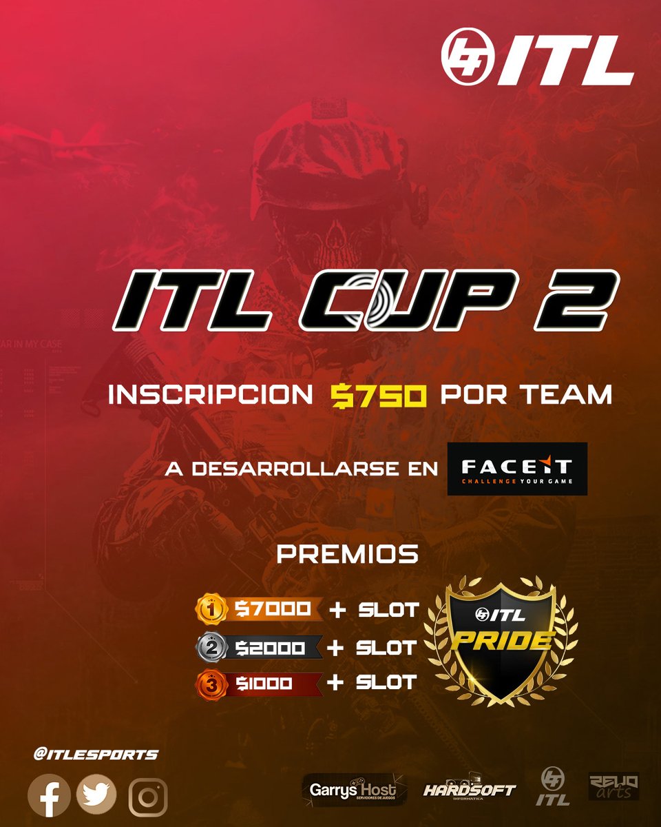 itlesports's tweet photo. 👋Buenas buenas! Traemos novedades...

😎Presentamos la 🏆ITL CUP #2 

✅La misma se realizara por medio de https://t.co/xUhVHLNj3y para garantizar al 100% la mejor experiencia competitiva.

📩Para mas informacion : Enviar MP aqui o a cualquiera de nuestras redes!! https://t.co/u8htQ1CGyV