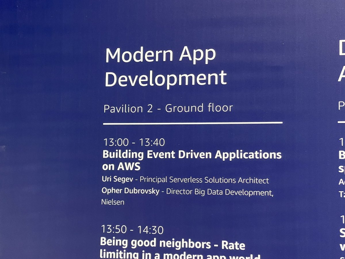 jumpja's tweet photo. Excited to be speaking today at #awssummit #tlv about event based systems.
Here are some photos from the dry tun yesterday. Can’t wait….😁 https://t.co/B9PMH8UZeI