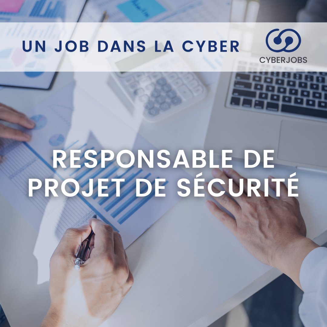 Le responsable de projet de sécurité des SI définit, met en oeuvre et conduit des projets de déploiement de solutions et d’outils de sécurité, en lien avec les objectifs de sécurité fixés par l’organisation. cyberjobs.fr/work/responsab… 📥#cyber #cybersécurité #cybersecurity