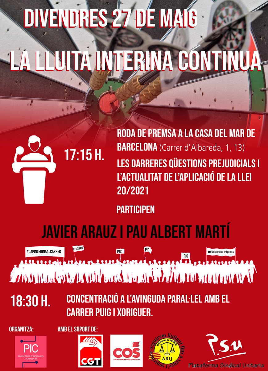 PIC PLATAFORMA D'INTERINS/ES CATALUNYA tweet media