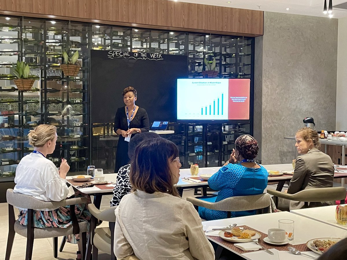 Day 2 of #MSAfrica22 begins *now* at the Radisson Blu Maputo with a Women’s Breakfast to discuss female #leadership in #finance, hosted by <a href="/NFNV_ORG/">New Faces New Voices</a> #fintech #digitaleconomy