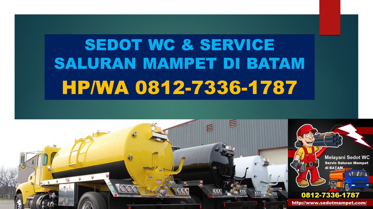 VIRAL … !!! +62812-7336-1787 Sedot WC Batam – Ahlinya Pelancaran Saluran Mampet di Batam
id.carousell.com/p/1161301114/?… 

#Batam, #Barelang, #sedotwcbatam, #sedottinjabatam, #sedotlimbahbatam, #sedotseptictankbatam, #servismampetbatam, #sedotlemakbatam, #sedotlemakdapurbatam,
