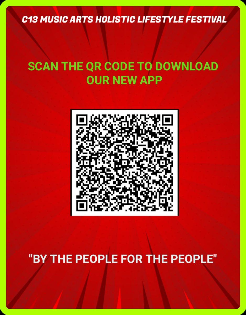 Please use the following QR code to download our new APP
C13 MUSIC ARTS HOLISTIC LIFESTYLE FESTIVAL, JULY 2023, WEST SUSSEX, UK
