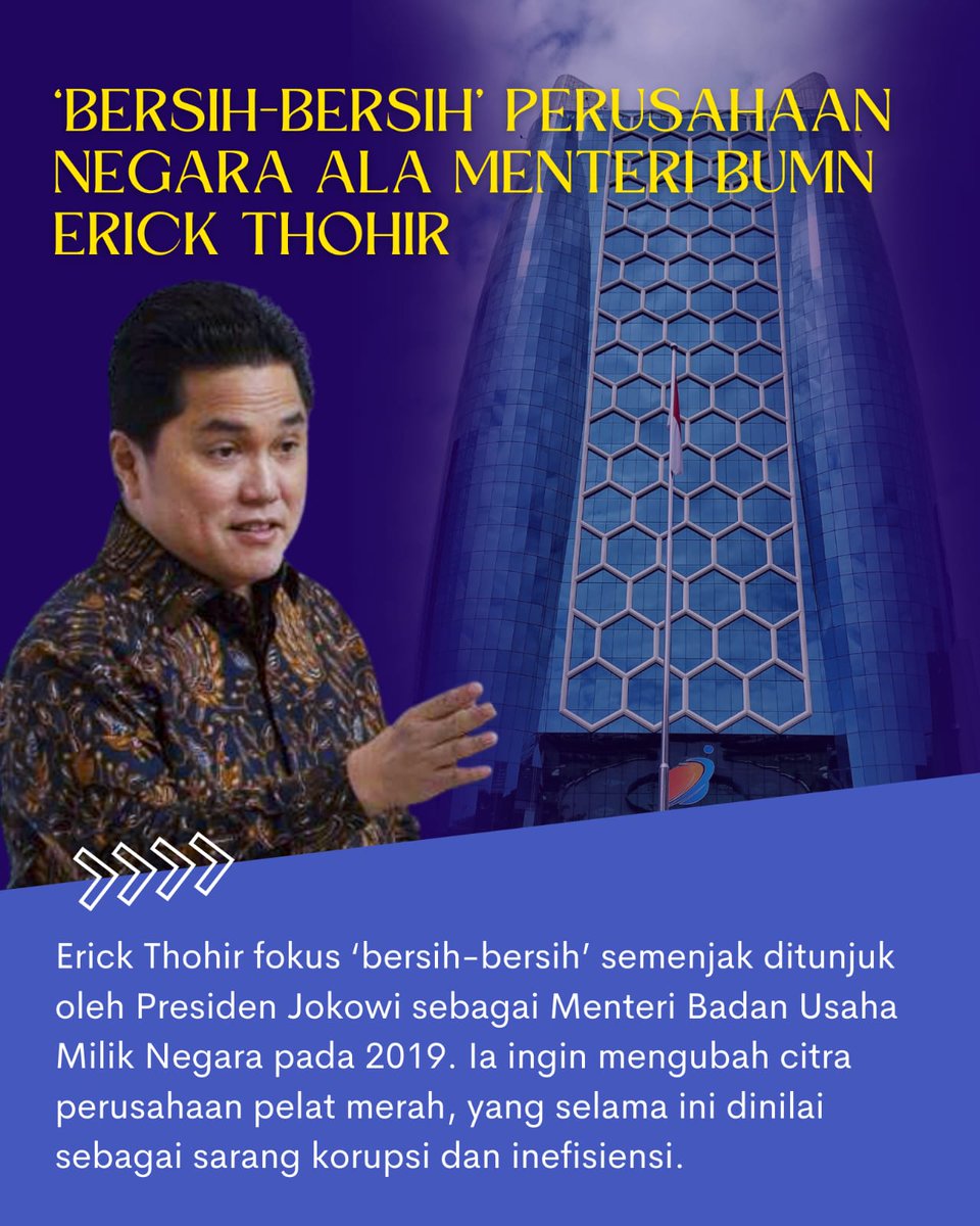 Tak tanggung², <a href="/erickthohir/">Erick Thohir</a> menemukan 159 kasus dugaan korupsi di BUMN, dg 53 pejabat kemudian mjd tersangka

Dari ratusan kasus tsb, ada 3 dugaan korupsi BUMN dg kerugian jumbo yg tlh dibongkar Erick Thohir &amp; dilaporkan ke Kejaksaan Agung.

#BangkitBersamaET