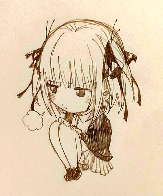授業中に思い付いた顔です✍️
#絵描きさんと繋がりたい
#五等分の花嫁 
#イラスト 