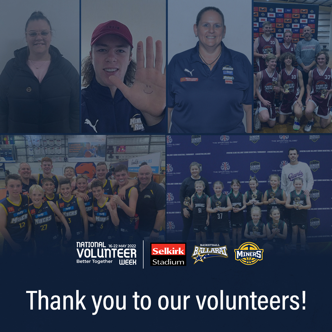 Happy National Volunteer Week! 🙌💛

We'd like to recognize and celebrate all of our hardworking volunteers across Basketball Ballarat. 

Although this week is a time of recognition, we hope that our volunteers feel appreciated and valued at all times. Thank you for everything!