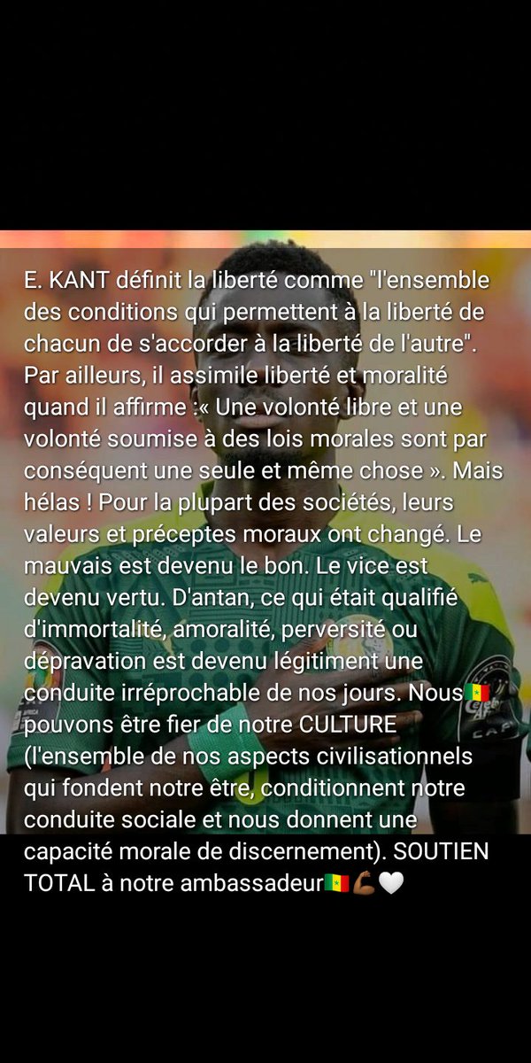 sy_cheikhou's tweet photo. @vpecresse @PSG_inside Contre l'homosexualité nous sommes et nous le resterons de par notre religion et nos valeurs culturelles.
Force à toi Gana et reste droit dans tes bottes.
La France n'est laïque que sur papier
République Hypocrite Française
Go Gainde
Je suis @IGanaGueye 
Tu fais notre fierté https://t.co/tvVsVB5b6p