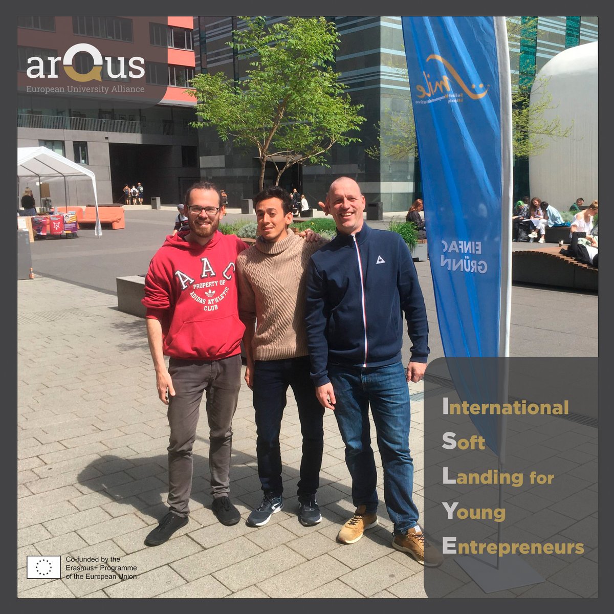 ArqusAlliance's tweet image. 📢The #ArqusMobilities within #ISLYEProgramme are proving to be a great success‼️🧐Look at the inspiring experience of Héctor García, founder of #weavez in Padua at #SMILE, the start-up initiative of @UniLeipzig➡️arqus-alliance.eu/news/weavez-vi…
#ArqusAL5