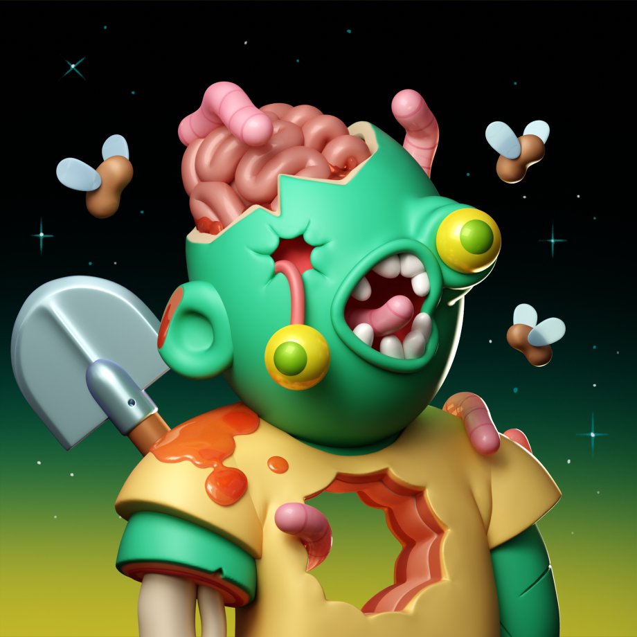 Vermi isn't your usual Dreadfulz, making $DREAD amongst the living. "There are some Dreadfulz I envy, some I respect. Vermi is not one of them." 
-The Grand Inquisitor

Vermi has been raffled off with $DREAD! 

Congratulations to <a href="/CryptoKapur/">Crypto Kapur</a> on securing this Legendary 💀