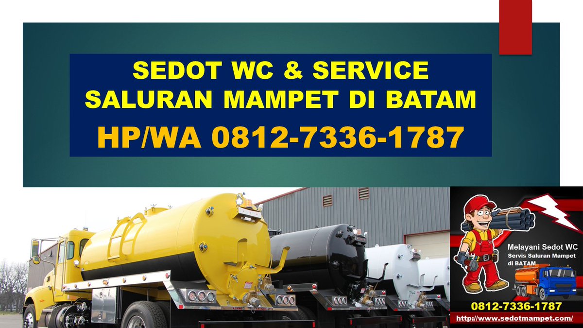 TERBERSIH … !!! +62812-7336-1787 Sedot WC Batam – Ahlinya Pelancaran Saluran Mampet di Batam
id.carousell.com/p/1161302587/?… 

#Batam, #Barelang, #sedotwcbatam, #sedottinjabatam, #sedotlimbahbatam, #sedotseptictankbatam, #servismampetbatam, #sedotlemakbatam, #sedotlemakdapurbatam,
