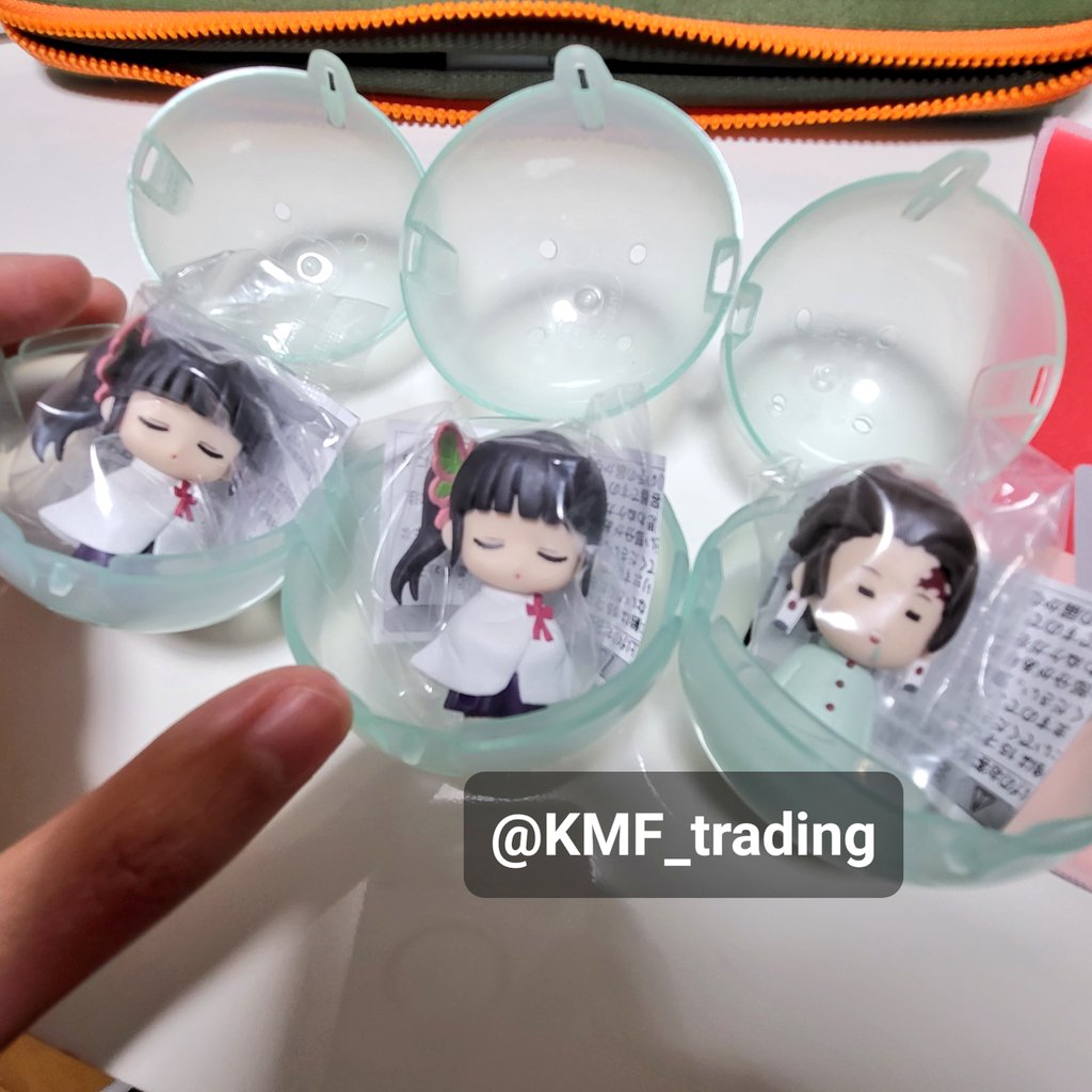 KMF_trading's tweet photo. 鬼滅の刃 ねむらせ隊 ガチャガチャ 

【譲】竈門炭治郎1 栗花落カナヲ2
【求】定価400円+送料 or 異種伊之助🐗(同額程度)

※都内手渡し可、郵送ok
※手渡の場合は送料は頂きません
※郵送の場合はｹ-ｽは付きません

所持している物もありますが、、、
お気軽にご相談ください！m(_ _)m🙇‍♀️ https://t.co/B3F9c6tzaQ
