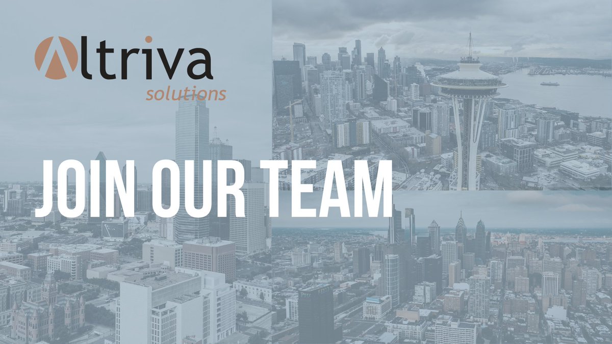 altriva's tweet photo. We’re #hiring business application consultants in the greater Seattle, Philadelphia, and Dallas-Forth Worth areas!

https://t.co/Px3yaKIsET https://t.co/qF6HbqCoNd