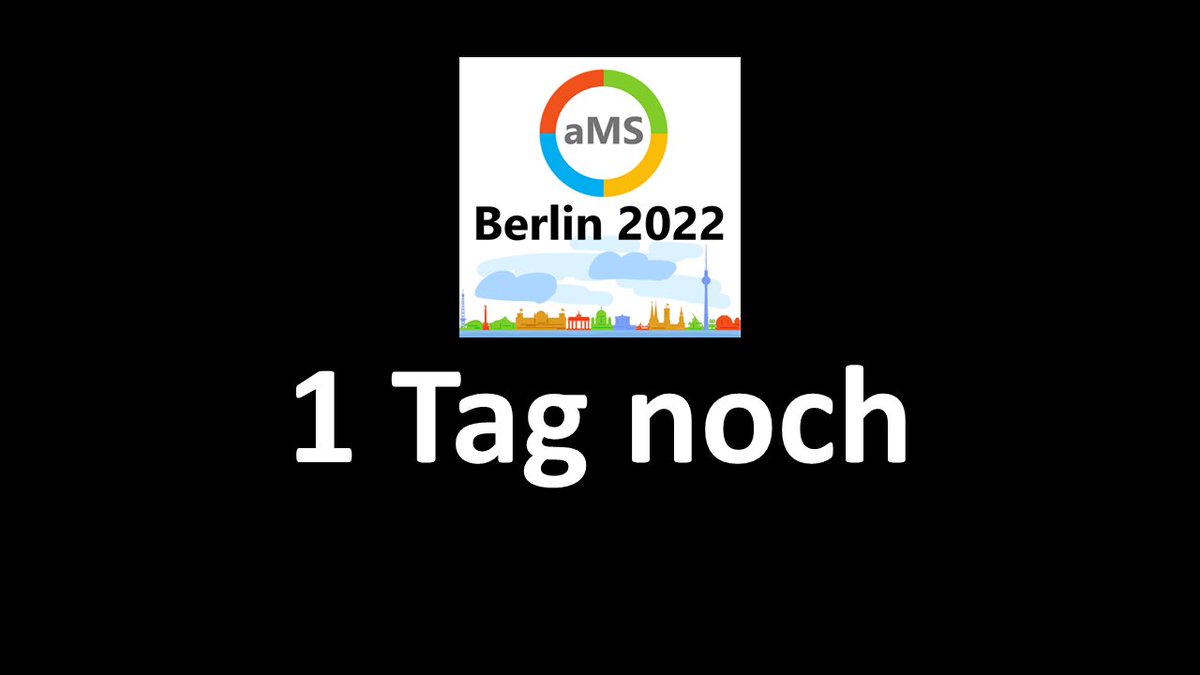 aMSBerlinConf's tweet photo. Schluss mit lustig. Heute oder nie: Ihr könnt morgen teilnehmen, wenn ihr Euch registriert habt: https://t.co/YTAjhyaaOM Über 30 Sessions mit über 30 MVPs aus 12 Ländern #aMSBerlin #Microsoft365 #Fun #MoreFun #MoreFunToCome https://t.co/ZDVXauDbms