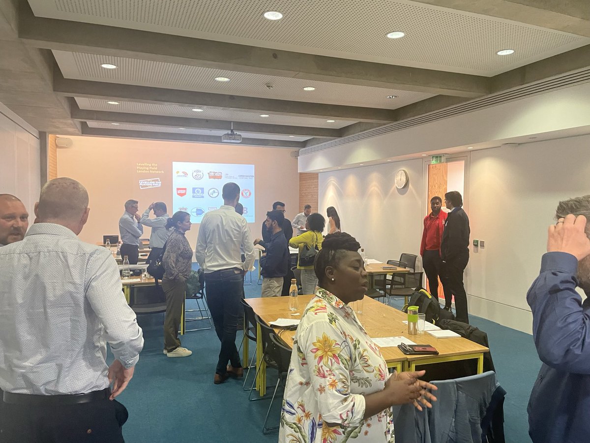 keithfraser2017's tweet photo. Morning Tweeps - London event for @LtPFUK . Thanks @SophieKLinden ; @LondonSport for hosting. Amazing event bringing together community groups, Youth Justice Services, @LMCT (sponsors) and others using #PowerOfSport 2 tackle #OverRepresentation of minority children in #YJS https://t.co/52Ce9whLrA