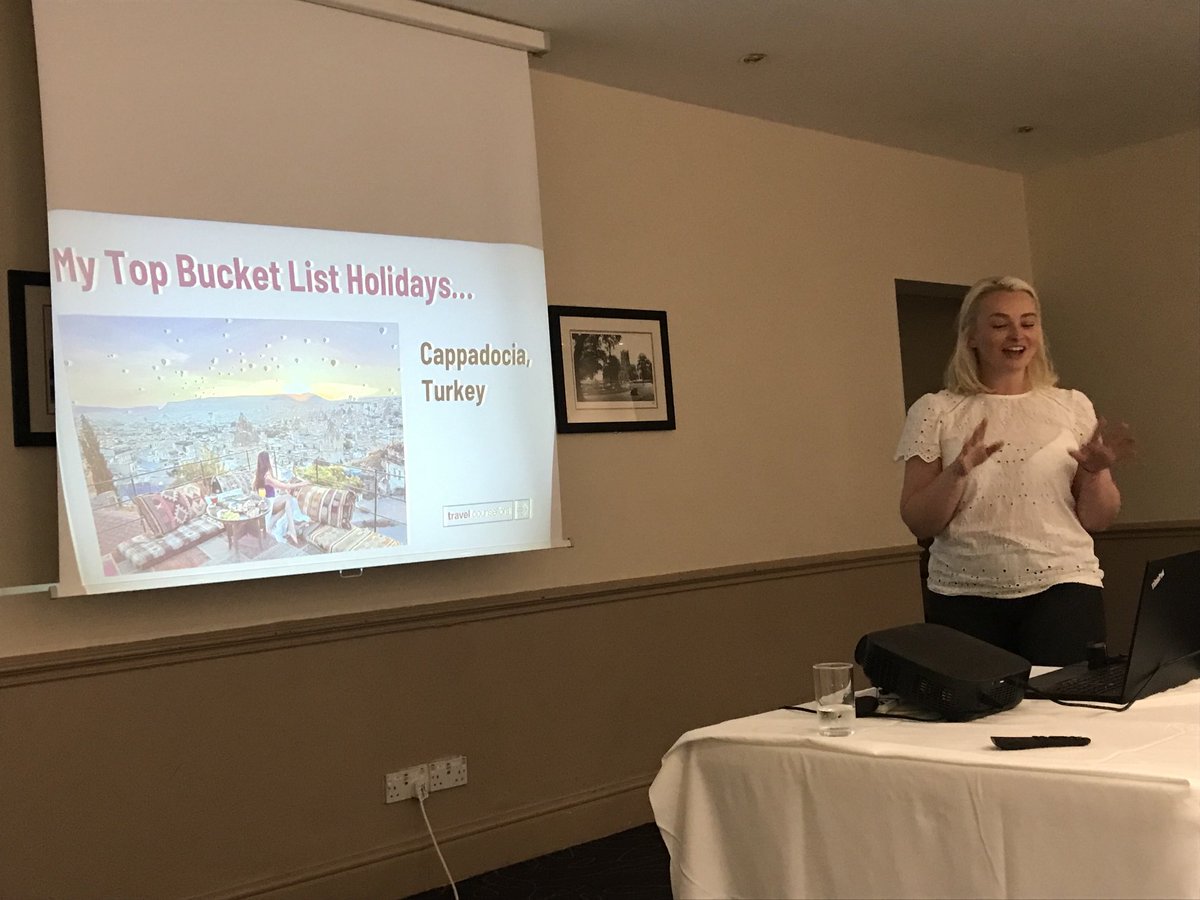 Hannah Ramrachia from ⁦⁦<a href="/TCworldwide/">Travel Counsellors</a>⁩ providing the members with excellent travel advice this morning