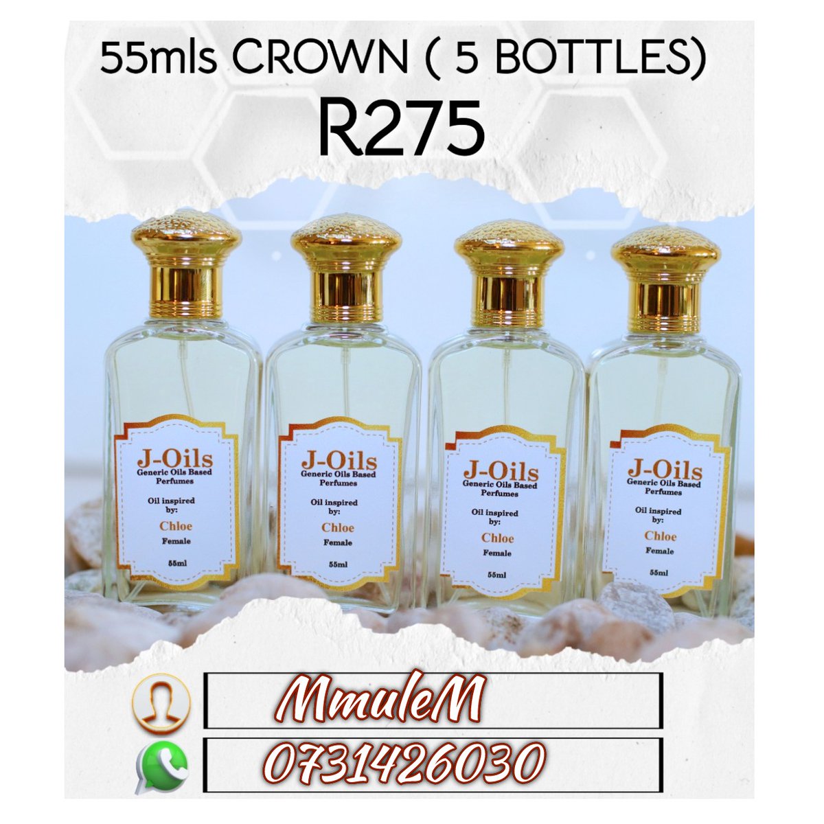 Mmule47641623's tweet photo. J-Oils Fragrances is looking for Distributors

We sell generic oil based perfumes that smell so divine. You won’t get headaches with our perfumes.

Stock starts from R300. When you become a distributor, you make 200% profits. 📲0731426030 #GirlTalkZA #BlackOwnedBusiness #DJSBU https://t.co/31t1iB5kkF