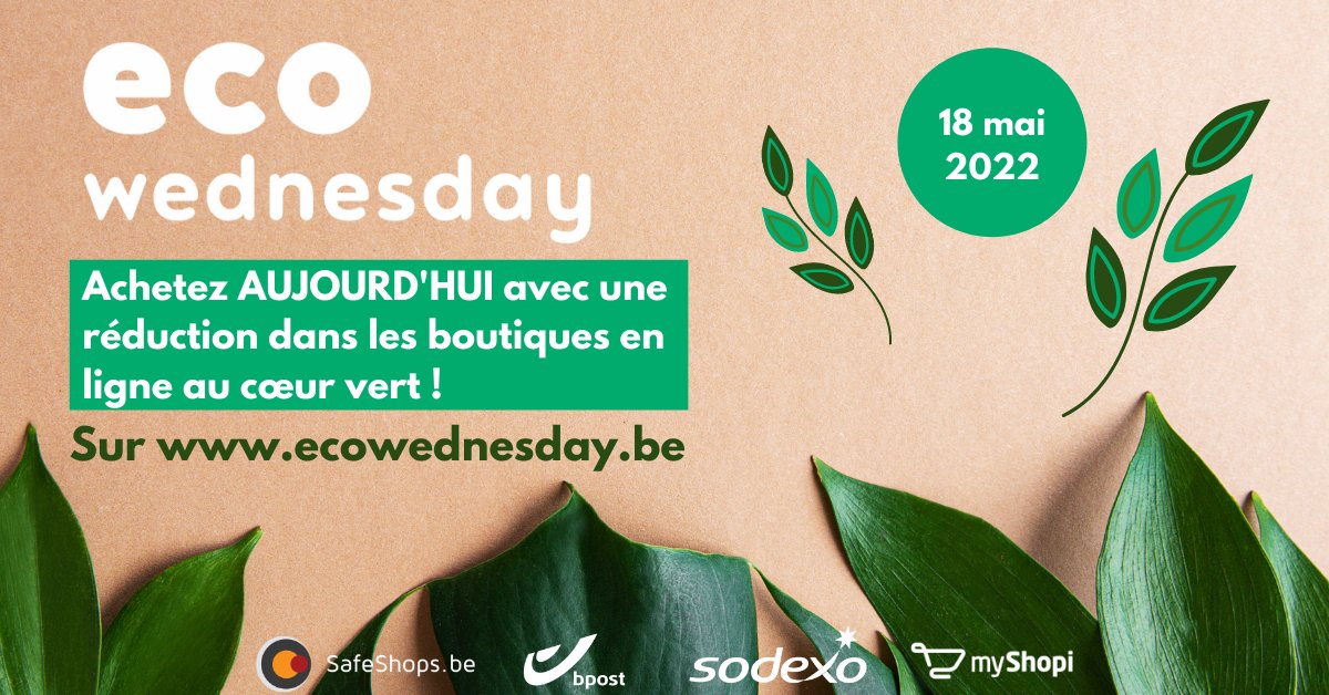 RAJA participe au #ecowednesday ! 💚 Aujourd'hui, vous pouvez trouver plus de 100 boutiques écologiques en ligne et des promotions sur les produits écologiques. Avez-vous vu notre promotion sur le film bulles recyclé et sur le sachet bulles recyclé ? 👇🏼 fal.cn/3oHX8