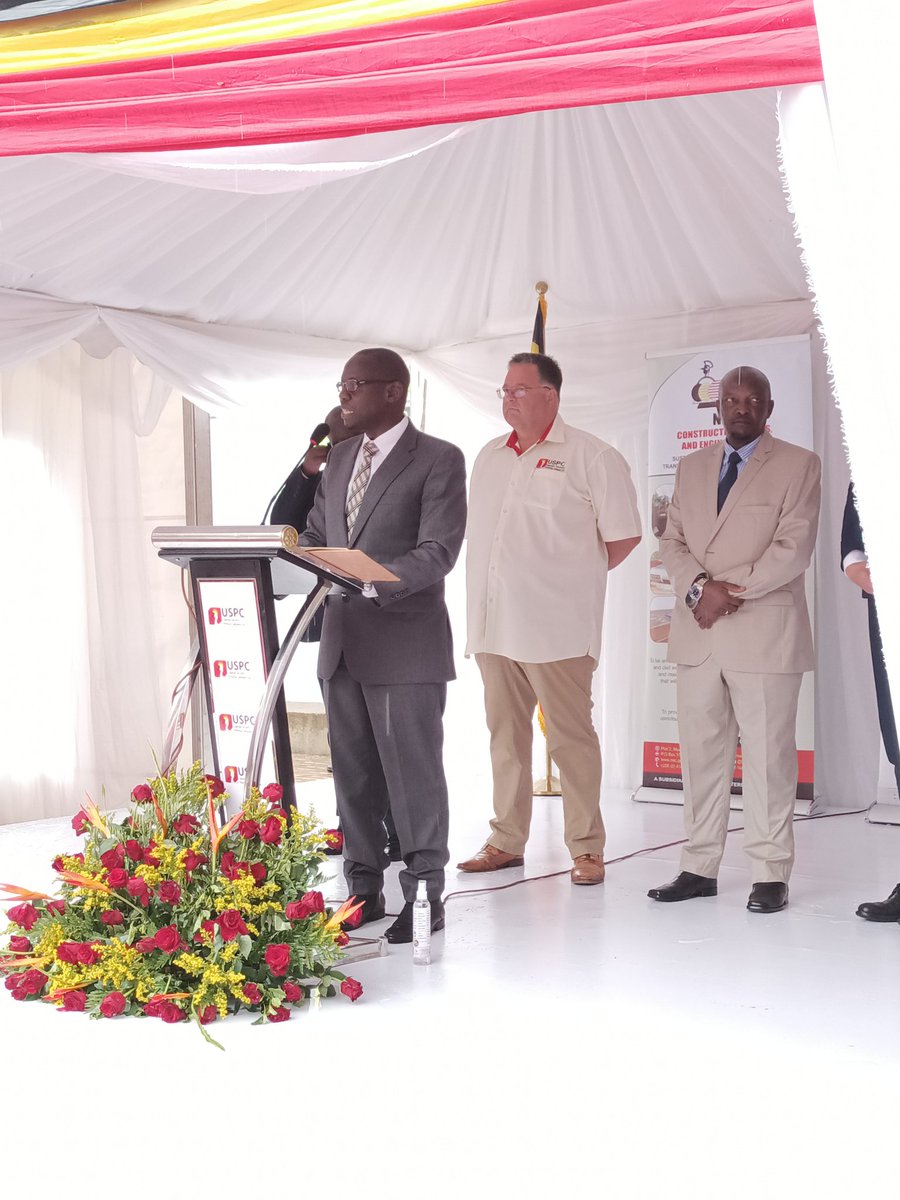 #USPCgroundbreaking Remarks from our Chairman B.O.D - Hajj Muhammad Ngoma: “I welcome you all to this ceremony. I want us to replicate the efficient @UDLSOfficial technology to other government entities which is one of our success stories.'
