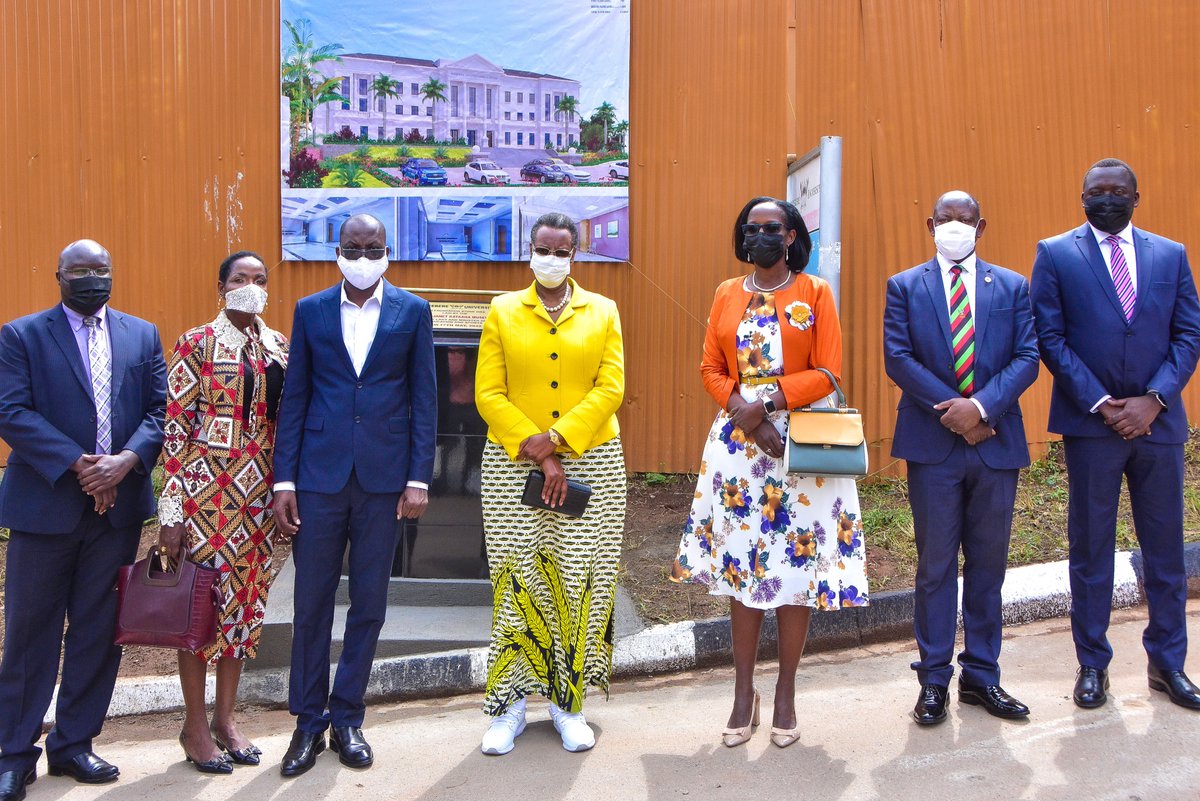 JanetMuseveni's tweet photo. I am both honored and humbled to lay a foundation stone for the reconstruction of the Makerere University Main Administration building and the School of Law. It is my prayer that God will indeed be the foundation of the structure and for the University for all time. https://t.co/yIQXfWm0DN