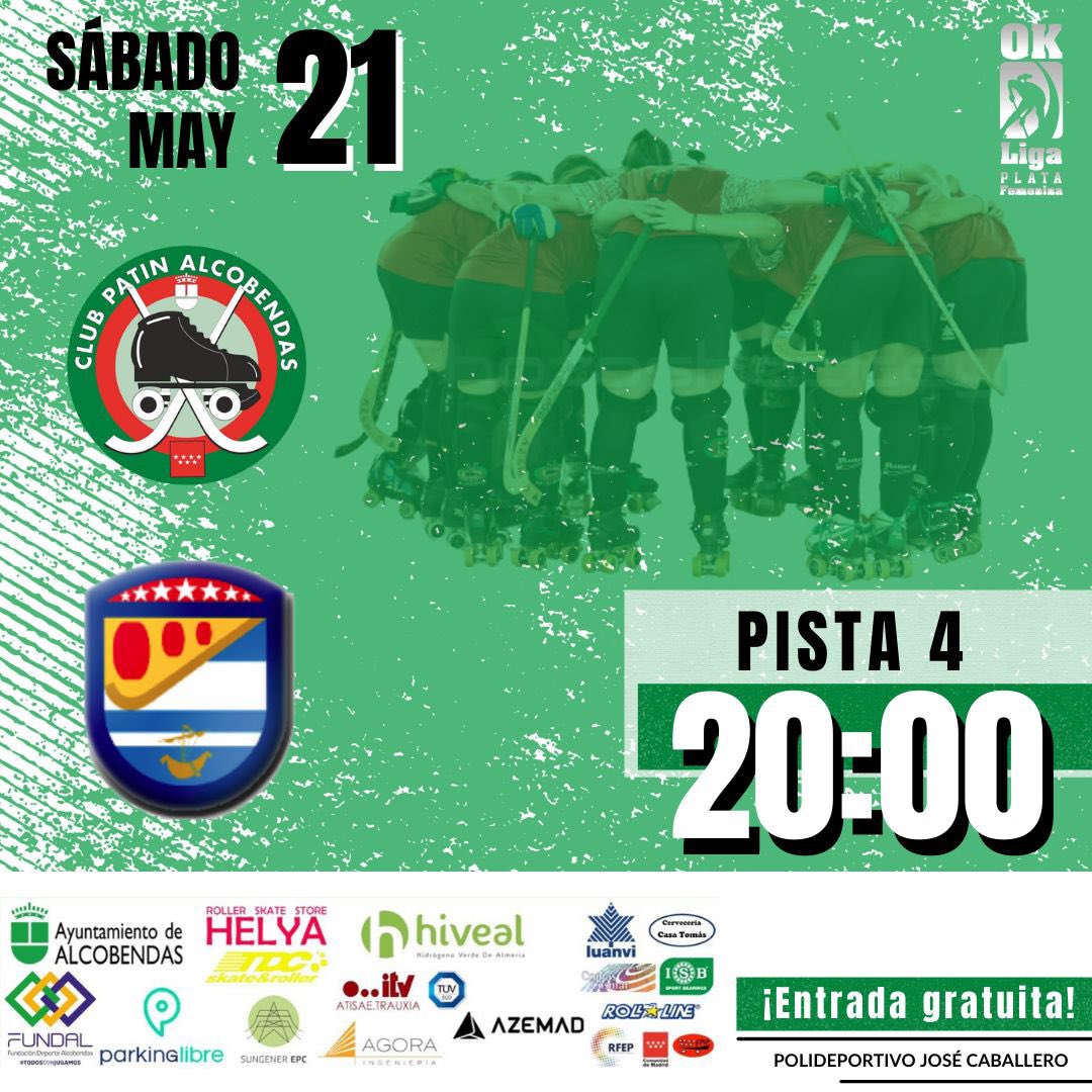 ClubPAlcobendas's tweet photo. #OKPlataF
Se acaba una bonita temporada y qué mejor broche final que disputando un derbi en casa contra @AlcorconCP .
En esta ocasión, el partido se jugará en Pista 4, el próximo sábado a las 20:00.
¡Os esperamos!
#AlcobendasesDeporte
#TODOSCONJUGAMOS
#GananLosValores
#ForzAlco https://t.co/ECcfp6A6OM
