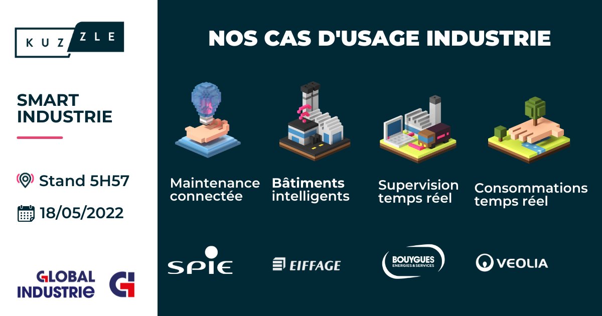 kuzzleio's tweet photo. Comment devenir une #Industry4.0 ? RV au @Salon_GI pour découvrir notre #PlateformeIoT #OpenSource pour la #SmartIndustrie: réplique virtuelle de lignes de production, analyse en temps réel, maintenance prédictive, géolocalisation indoor..  👉https://t.co/h5NdDHEKTM

#GiParis22 https://t.co/1NULfMSg3h