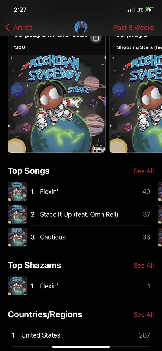 SpeatzWorld's tweet photo. What’s Your Favorite Song Right Now on #MichiganSpaceboy⁉️ All Songs passed 30 Plays @AppleMusic 💙 Link In Bio‼️ #NewMusic #Michigan #UpcomingArtist #Detroit #Music #HipHop #Rap #RT #Buzzing #Songwriter #MusicArtist https://t.co/hcII4XmbSJ