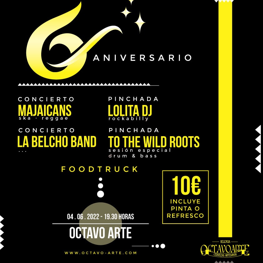 El 4 de junio volvemos a los escenarios. Echamos mucho de menos el directo y tras muchos meses lo hacemos en el mejor de los entornos: una fábrica de cerveza. Nos vemos en Segovia con la buena gente de Octavo Arte.