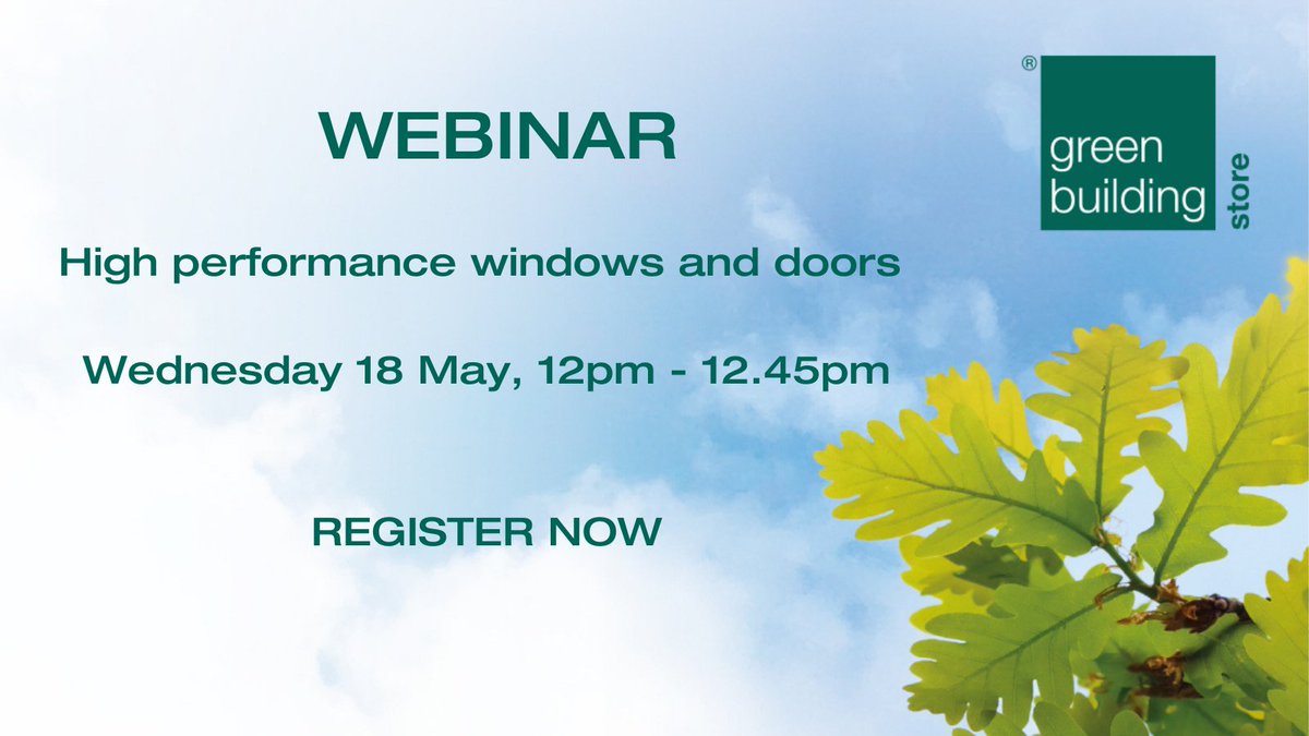 weare_21degrees's tweet photo. TODAY! Our next webinar on high performance windows and doors. Still time to register here https://t.co/DM2wWXXIMV
#windowsanddoors #webinar #greenbuildingstore #greenbuilding #efficientbuilding #tripleglazing https://t.co/ftfrsPGqN5