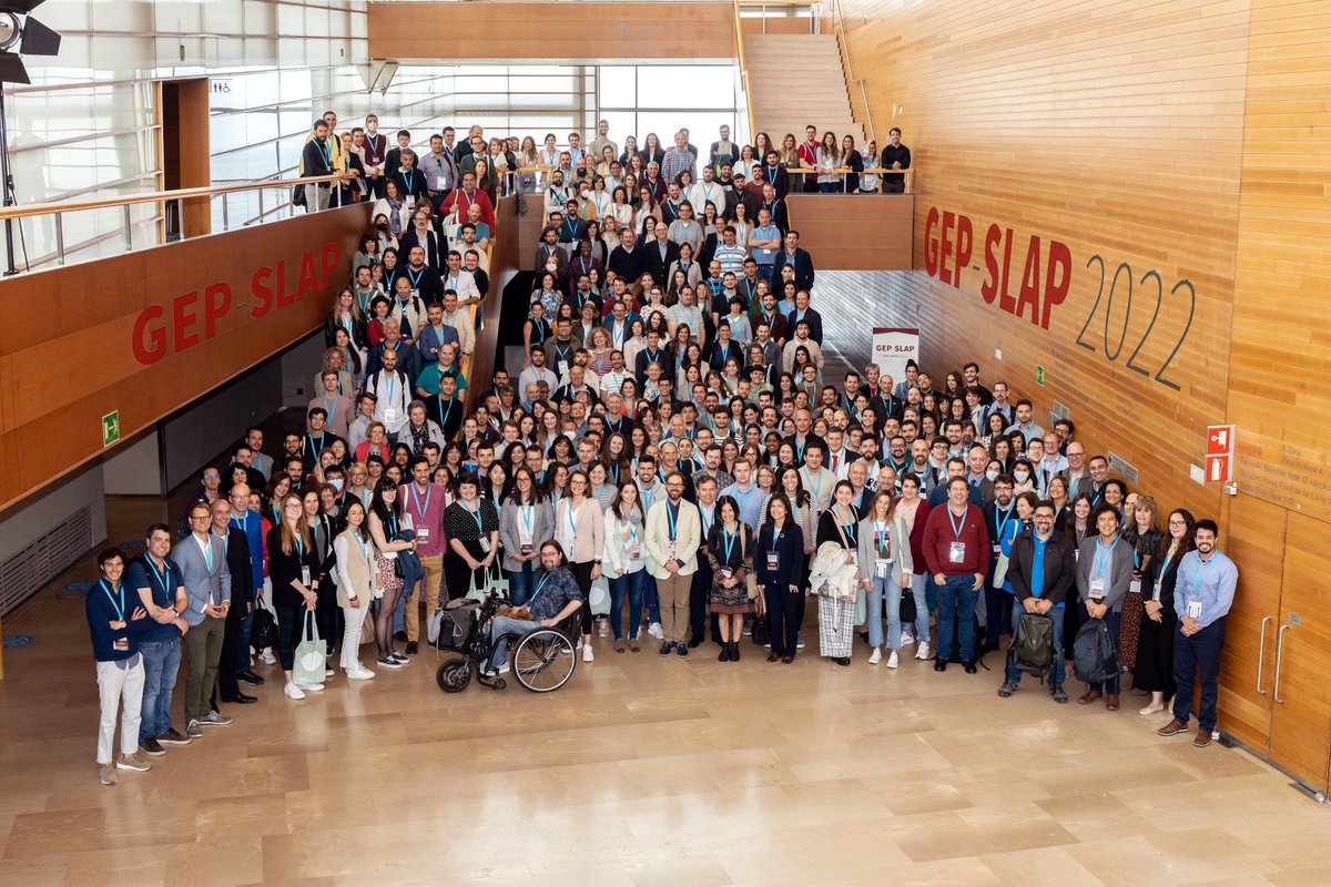 Greetings of the day with the family photo📸 Thanks to all participants #GEPSLAP2022 for making the congress a success 🎉 What's next? #GEP2024 in Madrid and #SLAP2024 in Chile. See you there!