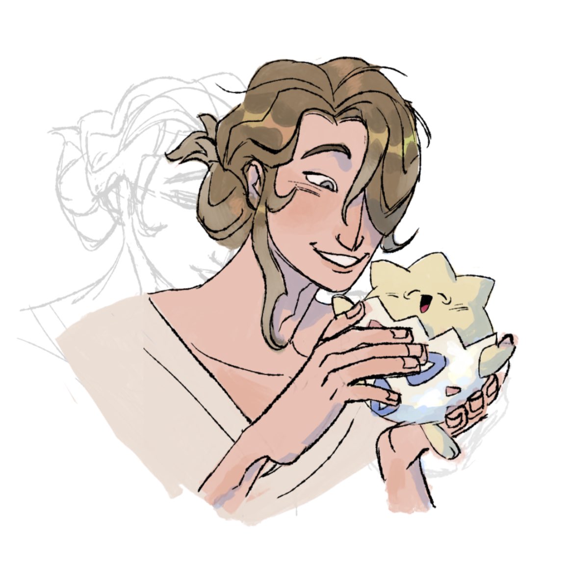 Just a man and his egg ♥️🥚#PokemonLegendsArceus #volopokemon