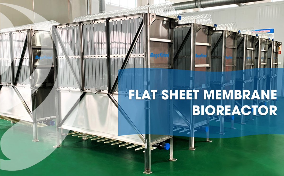 MegaVisionM's tweet image. In industrial #wastewatertreatment, flat plate #membranes are particularly well suited for #MBR process. Our MEGAPACK #FMBR-A Series is the most robust and proven design, with our high flux and low fouling membranes. This ensures high stability, lower #sludge &amp;amp; simple operation.