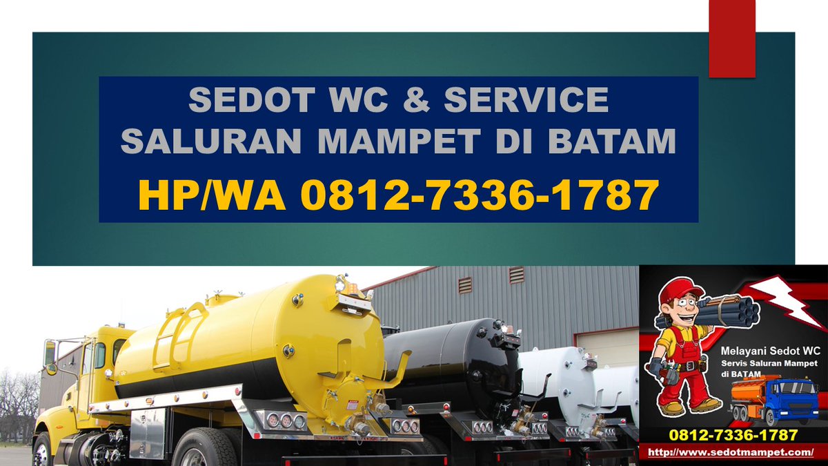 RESPON CEPAT … !!! +62812-7336-1787 Sedot WC Batam – Ahlinya Pelancaran Saluran Mampet di Batam
id.carousell.com/p/1161306517/?… 

#Batam, #Barelang, #sedotwcbatam, #sedottinjabatam, #sedotlimbahbatam, #sedotseptictankbatam, #servismampetbatam, #sedotlemakbatam, #sedotlemakdapurbatam,