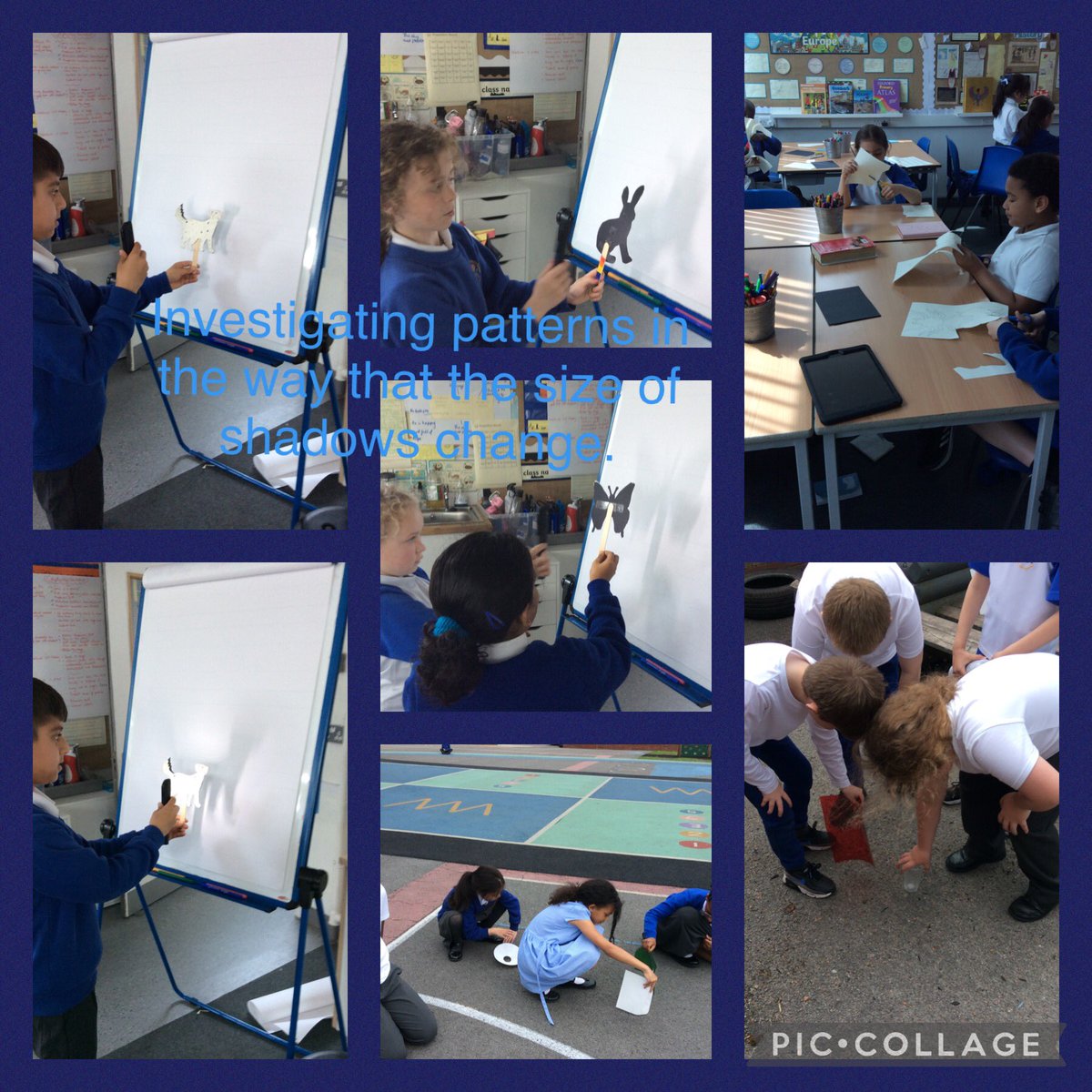 maplestannes's tweet photo. Investigating patterns in the way the size of shadows change. https://t.co/pBNHLi5THP