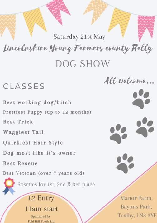 _hollyhowell's tweet photo. @LincsYFC County Rally is this Saturday! We also have a dog show! #dogshow #dog https://t.co/e7PPfuPc7v
