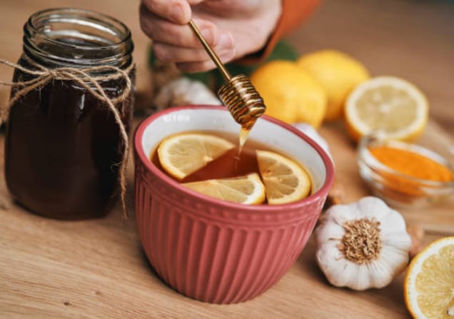 TFarmstall's tweet photo. Protect your loved ones with this easy to make homemade cold remedy.

Ingredients

1/4 tsp: Ginger, ground
3 tbsp: Honey
1/4 tsp: Cayenne pepper
1 tbsp: Apple cider vinegar
1 tbsp: Water

Makes 1/3 cup

#winter #remedy #Ginger #Honey #Cayennepepper https://t.co/g9wtFiGfx5